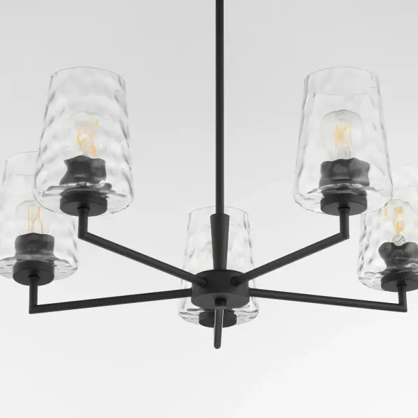 Goodwin 5-Light Chandelier in Matte Black - Image 4