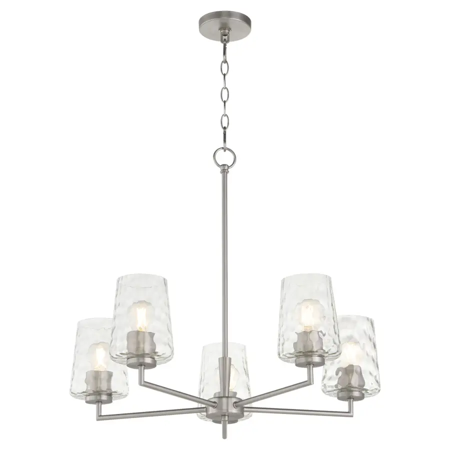 Goodwin 5-Light Chandelier in Satin Nickel - Image 2