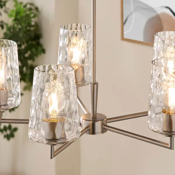Goodwin 5-Light Chandelier in Satin Nickel - Image 6