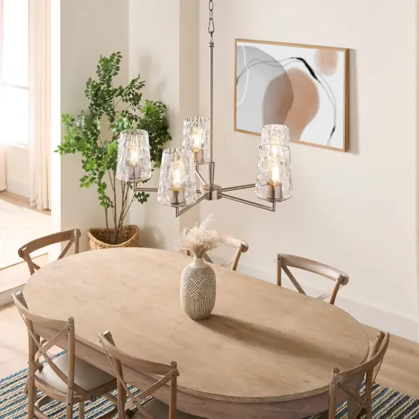Goodwin 5-Light Chandelier in Satin Nickel - Image 8