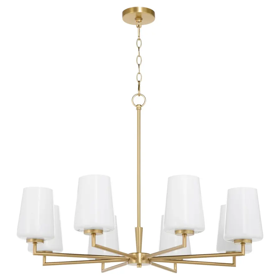 Goodwin 8-Light Chandelier with Opal Glass - Image 1