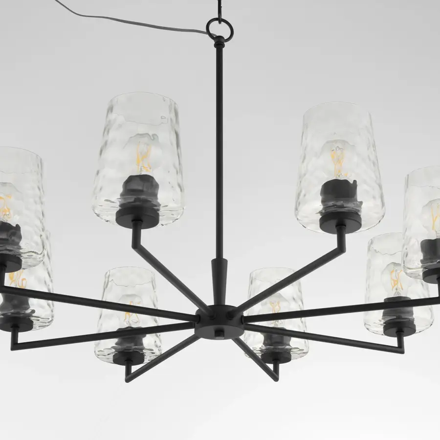 Goodwin 8-Light Chandelier in Matte Black - Image 4