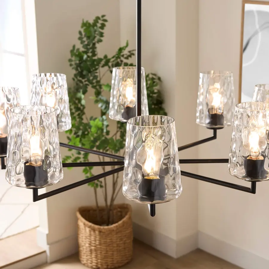 Goodwin 8-Light Chandelier in Matte Black - Image 7