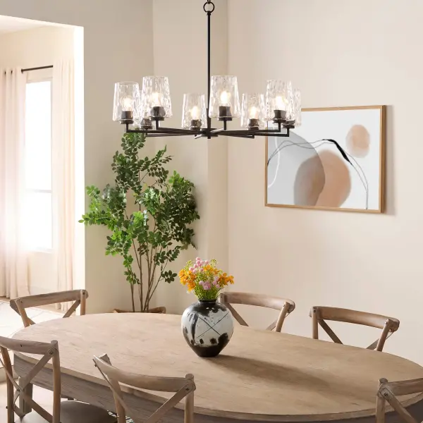 Goodwin 8-Light Chandelier in Matte Black - Image 8