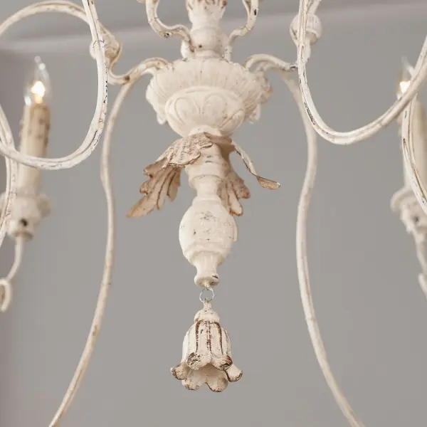 Elegant Italian-Inspired Chandelier with Baroque & Rococo Details - Image 3