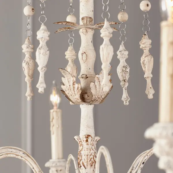 Elegant Italian-Inspired Chandelier with Baroque & Rococo Details - Image 4