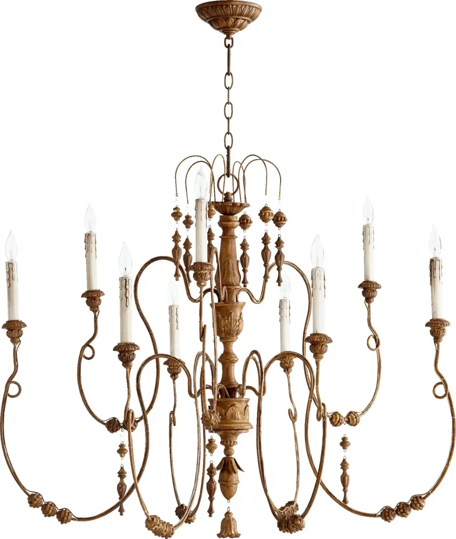 Salento 9-Light Traditional Chandelier in French Umber
