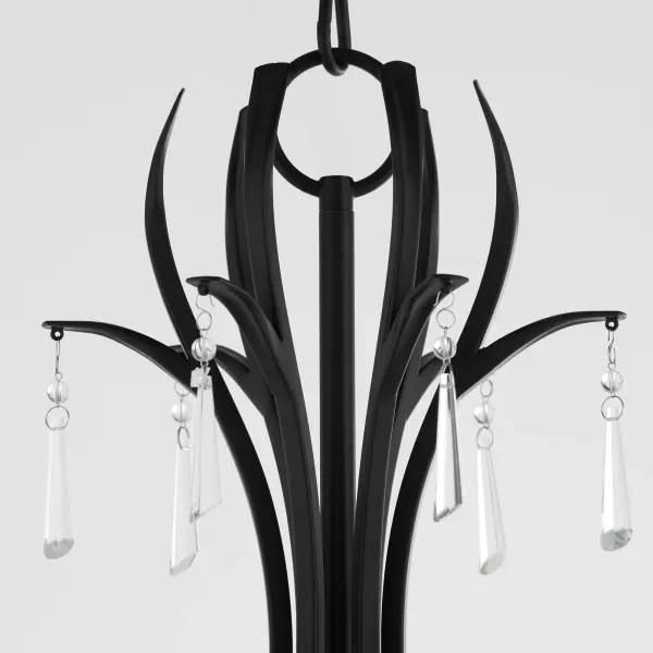 Elegant Crystal-Dressed Chandelier with Transitional Appeal - Image 3