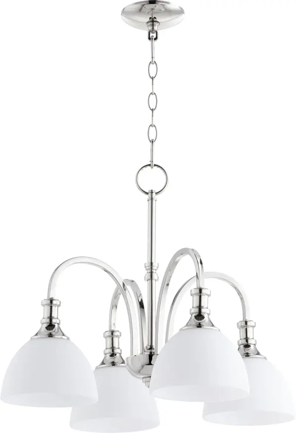 Richmond 4-Light Nook Pendant in Polished Nickel