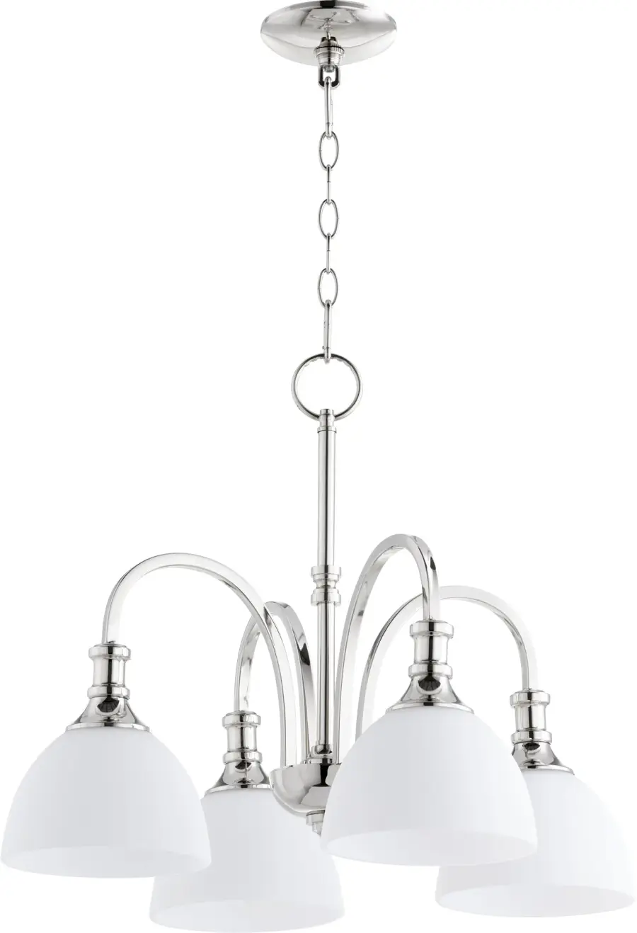 Richmond 4-Light Nook Pendant in Polished Nickel