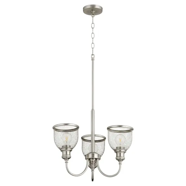 Versatile Convertible Chandelier with Modern Mesh Design - Image 1