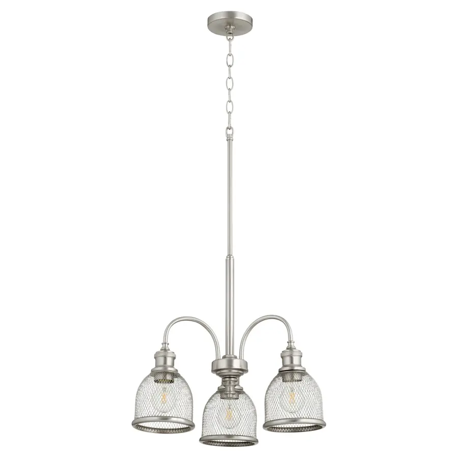Versatile Convertible Chandelier with Modern Mesh Design - Image 2