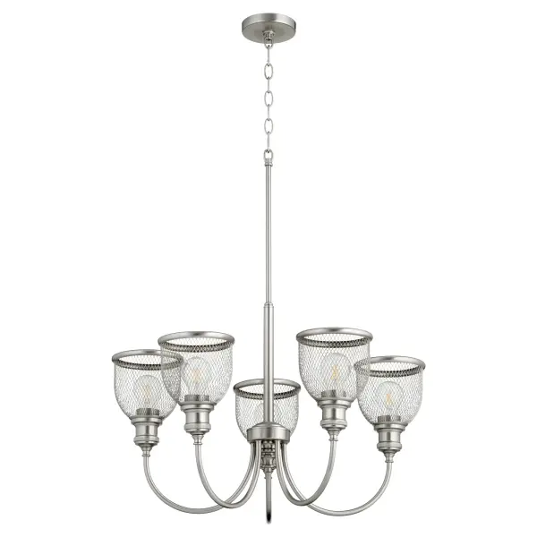 Versatile Convertible Chandelier with Striking Mesh Design - Image 1