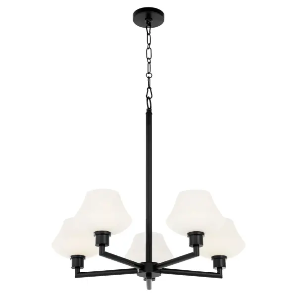 Sleek Contemporary Chandelier with Timeless Angular Design - Image 2