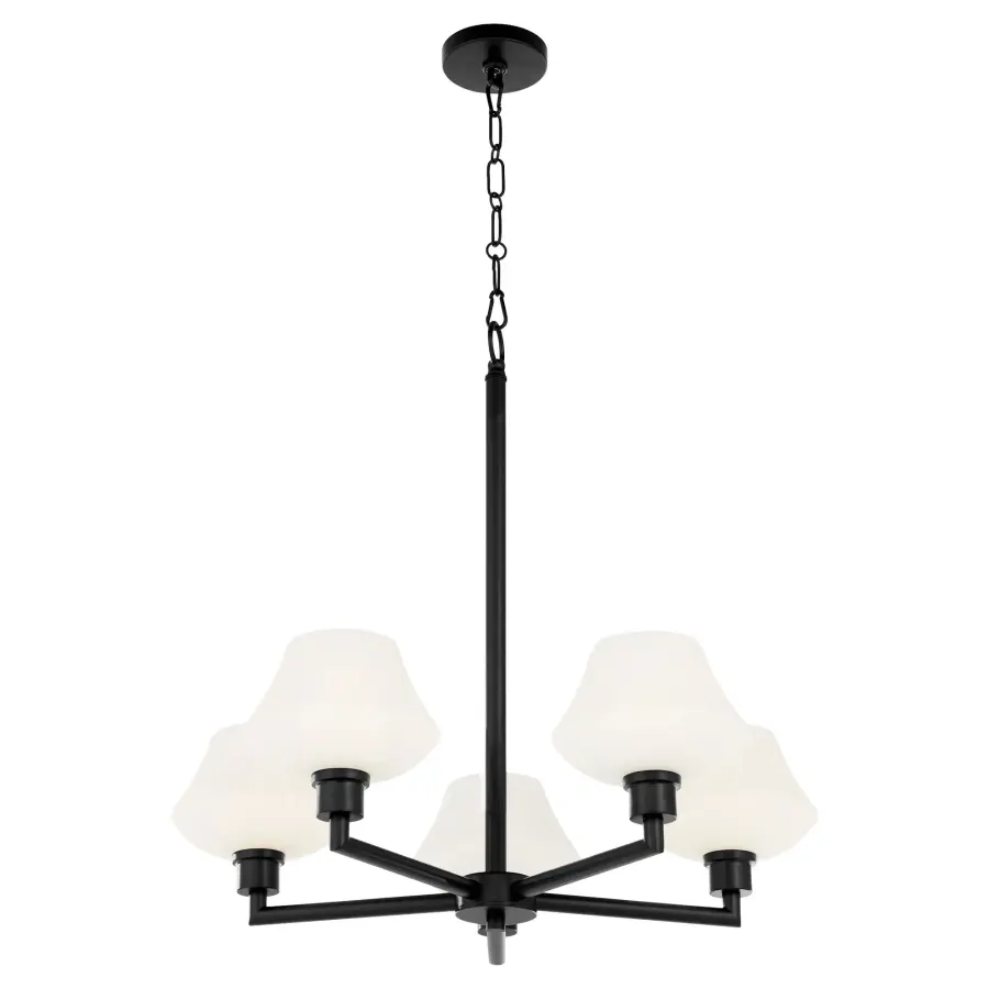 Sleek Contemporary Chandelier with Timeless Angular Design - Image 2