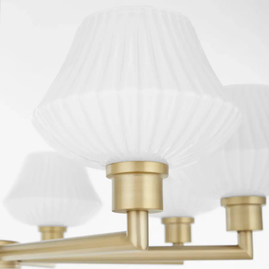 Cassini 8-Light Chandelier in Aged Brass - Image 3
