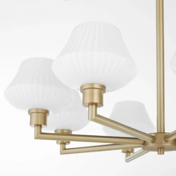 Cassini 8-Light Chandelier in Aged Brass - Image 4