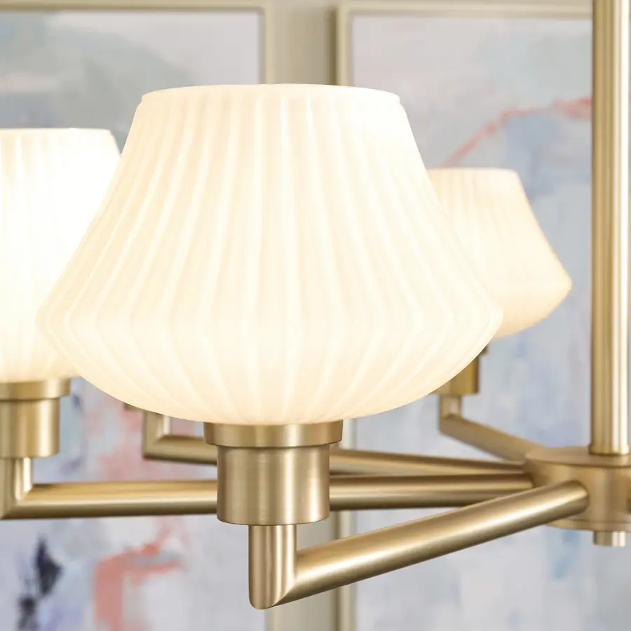 Cassini 8-Light Chandelier in Aged Brass - Image 5