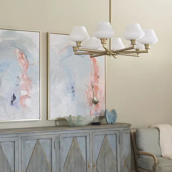 Cassini 8-Light Chandelier in Aged Brass - Image 8