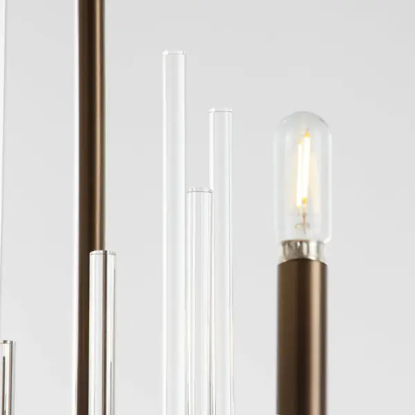 Summit 6-Light Chandelier in Dark Brass - Image 4