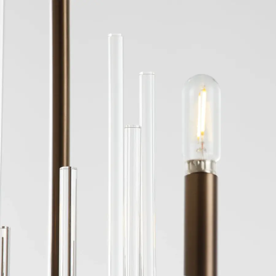 Summit 6-Light Chandelier in Dark Brass - Image 4