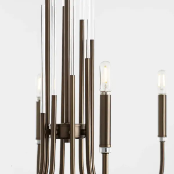 Summit 6-Light Chandelier in Dark Brass - Image 5