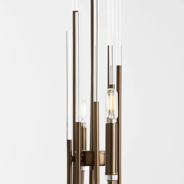 Summit 8-Light Chandelier in Dark Brass - Image 3