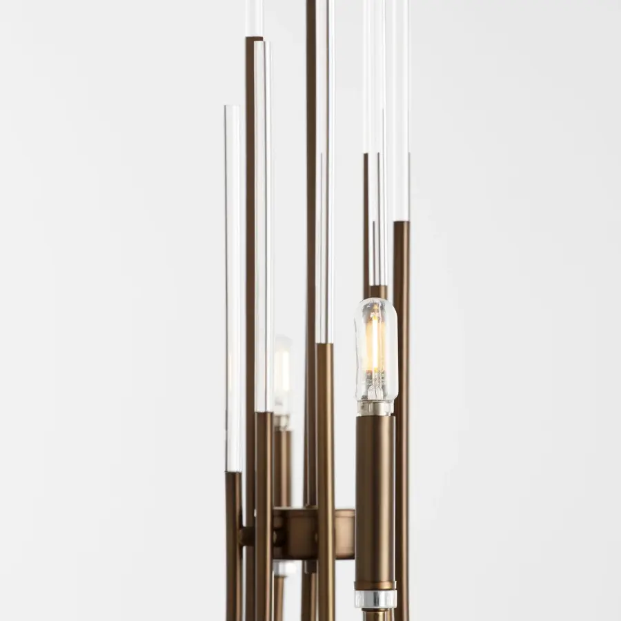 Summit 8-Light Chandelier in Dark Brass - Image 3