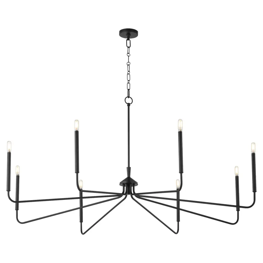 Providence 8-Light Chandelier in Matte Black - Image 2