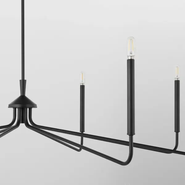 Providence 8-Light Chandelier in Matte Black - Image 3