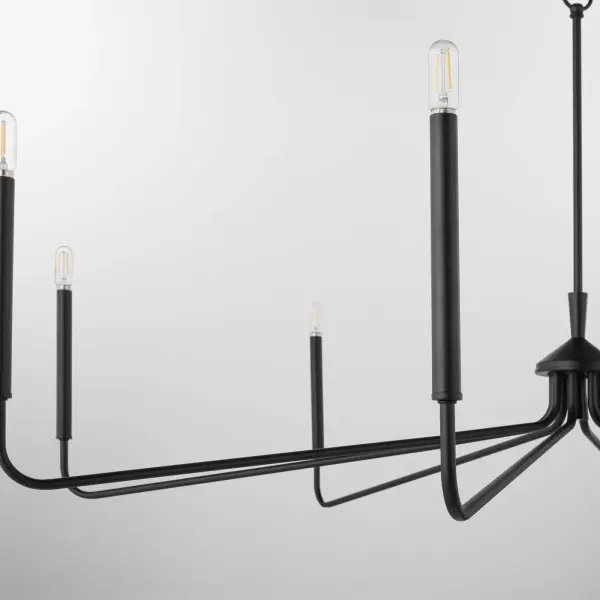 Providence 8-Light Chandelier in Matte Black - Image 4