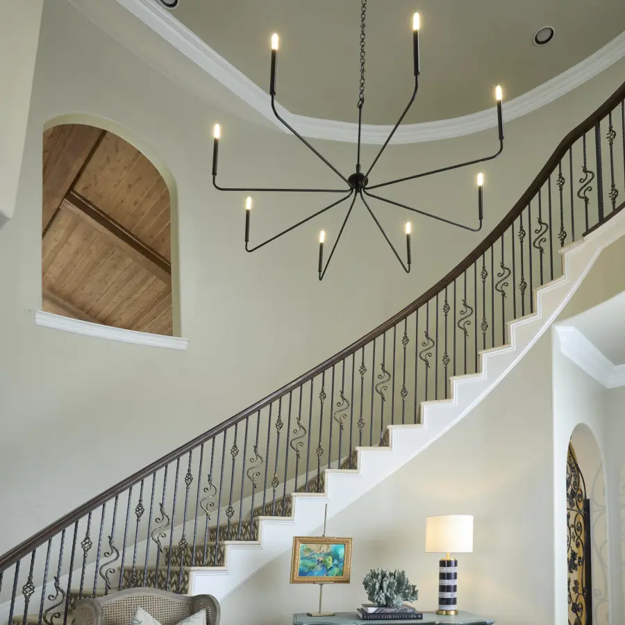 Providence 8-Light Chandelier in Matte Black - Image 7