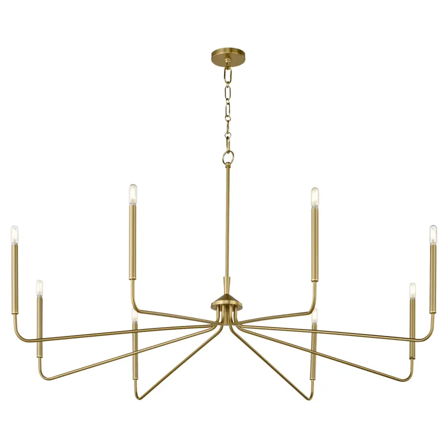 Providence 8-Light Chandelier in Aged Brass - Image 2