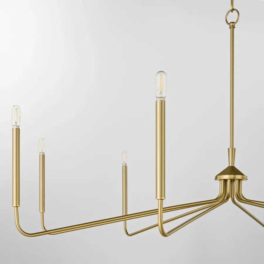 Providence 8-Light Chandelier in Aged Brass - Image 3