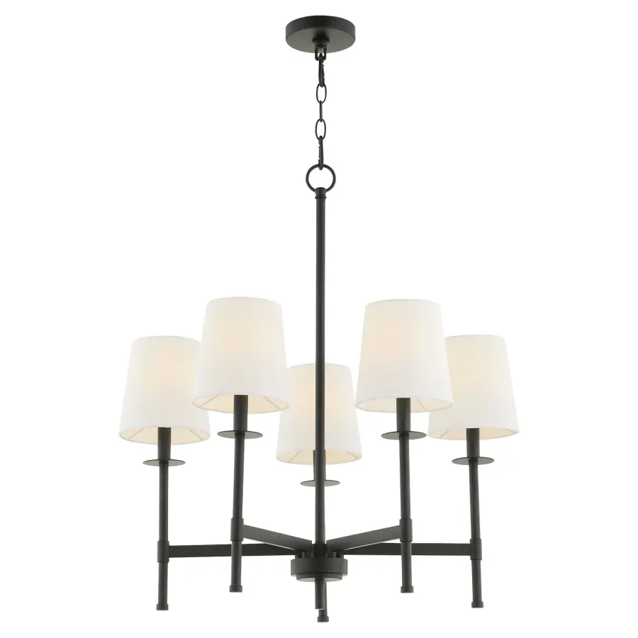 Belshaw 5-Light Chandelier in Matte Black - Image 2