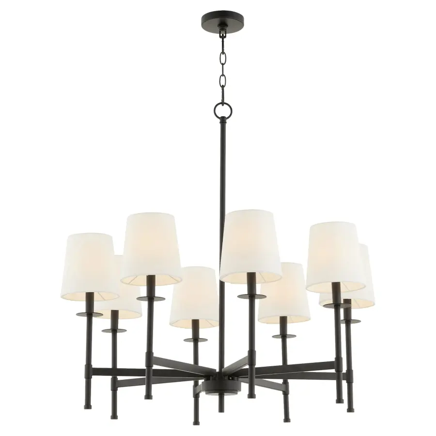 Belshaw 8-Light Chandelier in Matte Black - Image 2