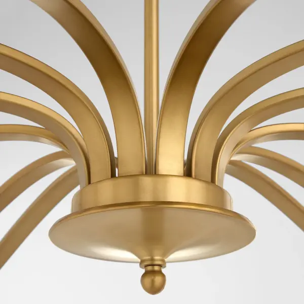 Chantelle 12-Light Chandelier in Brushed Brass - Image 4
