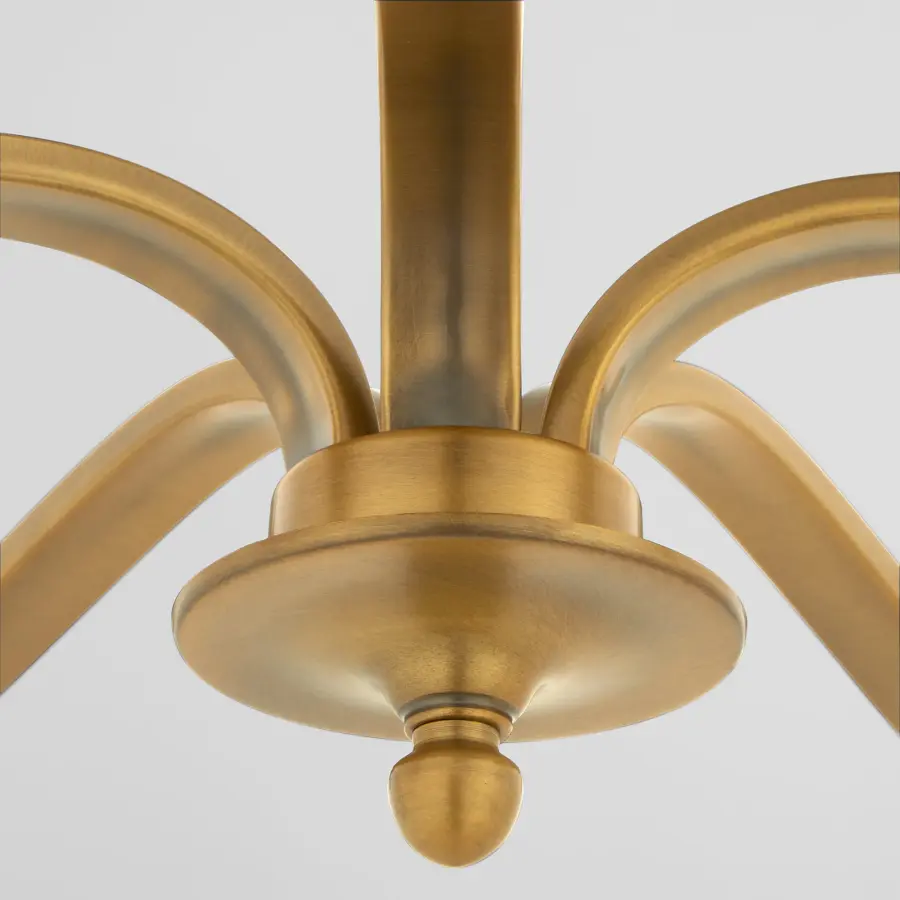 Chantelle 5-Light Chandelier in Brushed Brass - Image 3