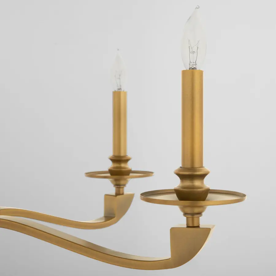 Chantelle 5-Light Chandelier in Brushed Brass - Image 4