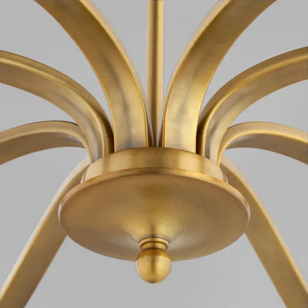 Chantelle 8-Light Chandelier in Brushed Brass - Image 4