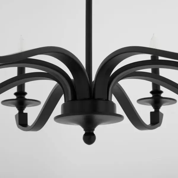 Chantelle 8-Light Chandelier in Matte Black - Image 4