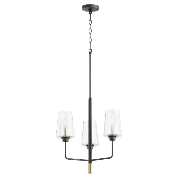 Elegant Two-Tone Chandelier with Mid-Century Modern Flair - Image 1