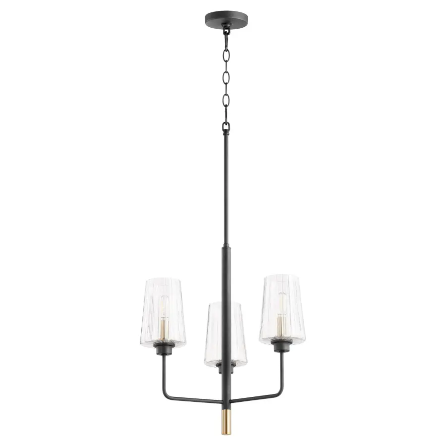 Elegant Two-Tone Chandelier with Mid-Century Modern Flair - Image 1