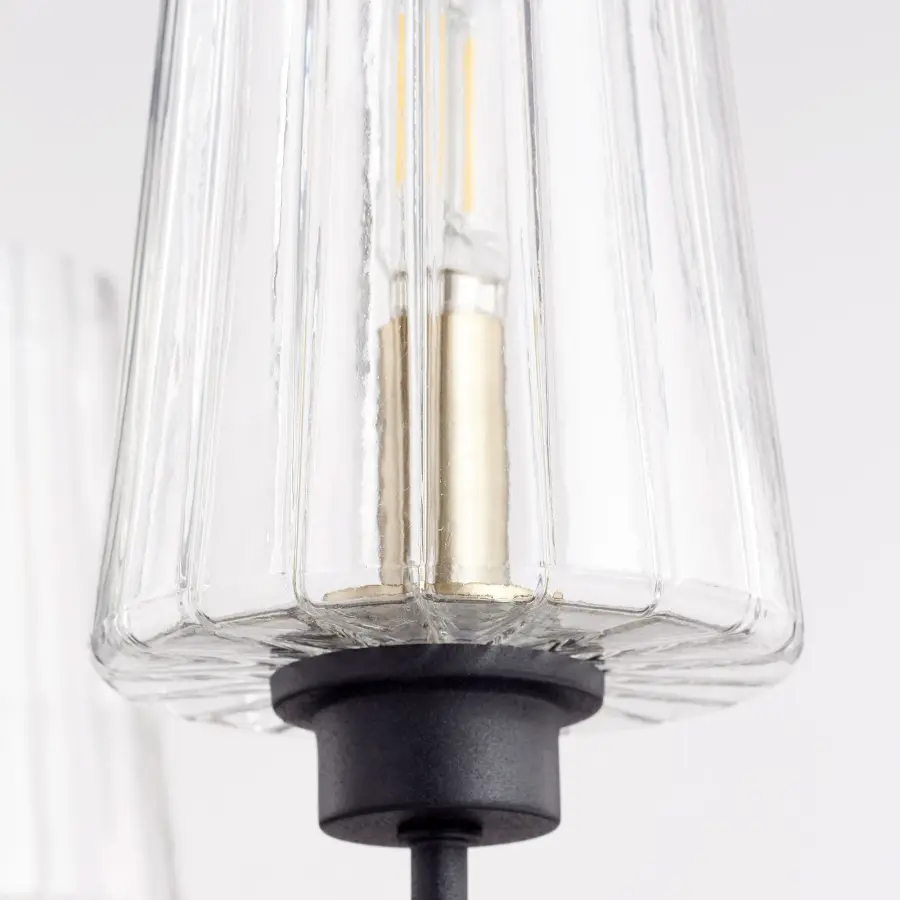 Elegant Two-Tone Chandelier with Mid-Century Modern Flair - Image 2