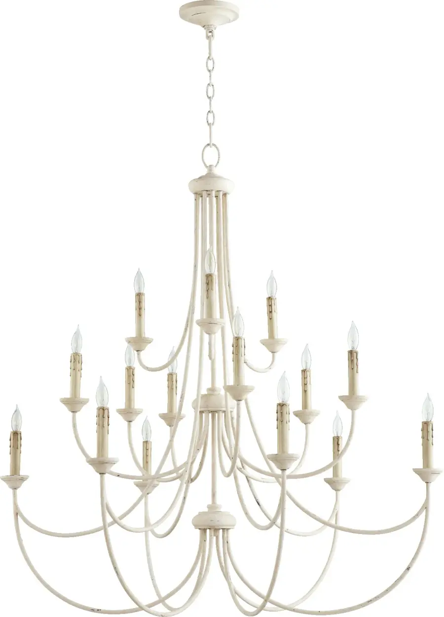Elegant 15-Light Traditional Chandelier with Contemporary Flair - Image 1