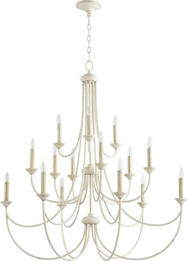 Elegant 15-Light Traditional Chandelier with Contemporary Flair - Image 2