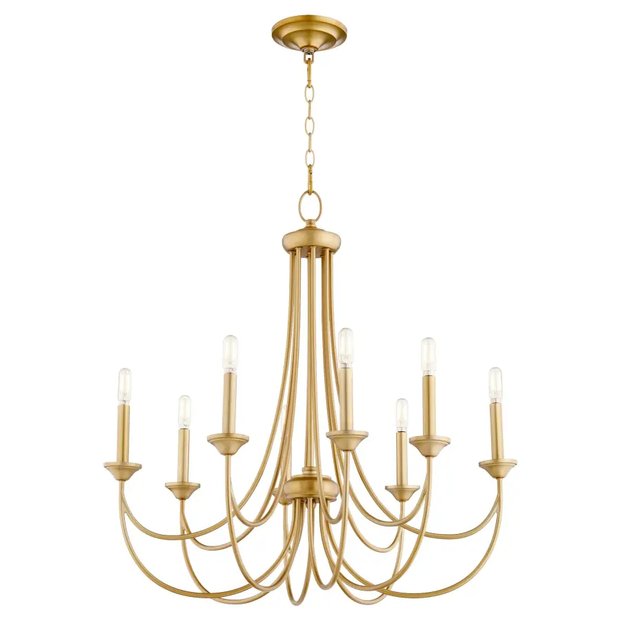 Brooks 8-Light Chandelier in Aged Brass - Image 2