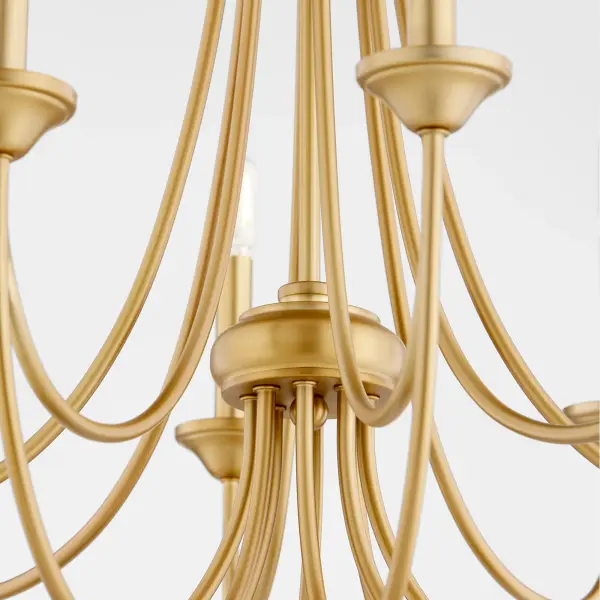 Brooks 8-Light Chandelier in Aged Brass - Image 3