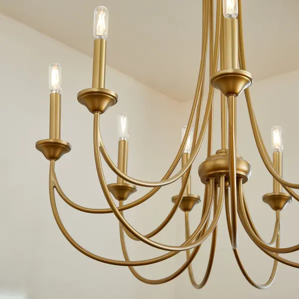 Brooks 8-Light Chandelier in Aged Brass - Image 5
