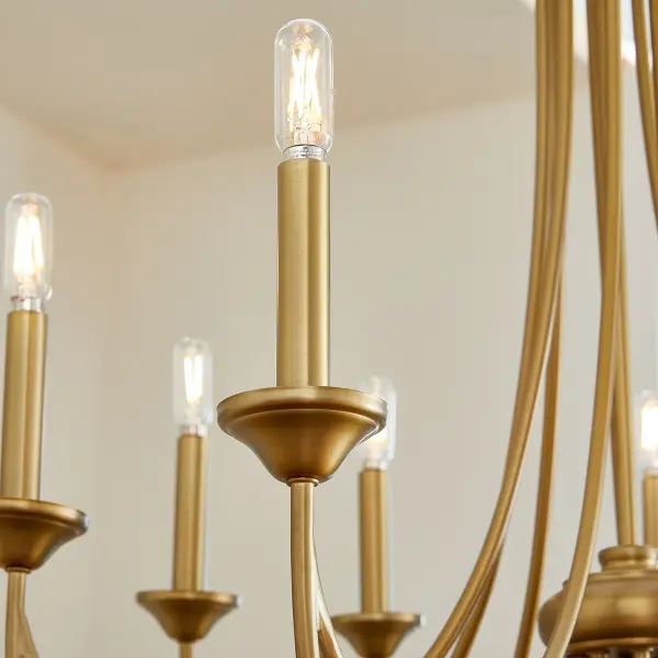 Brooks 8-Light Chandelier in Aged Brass - Image 6